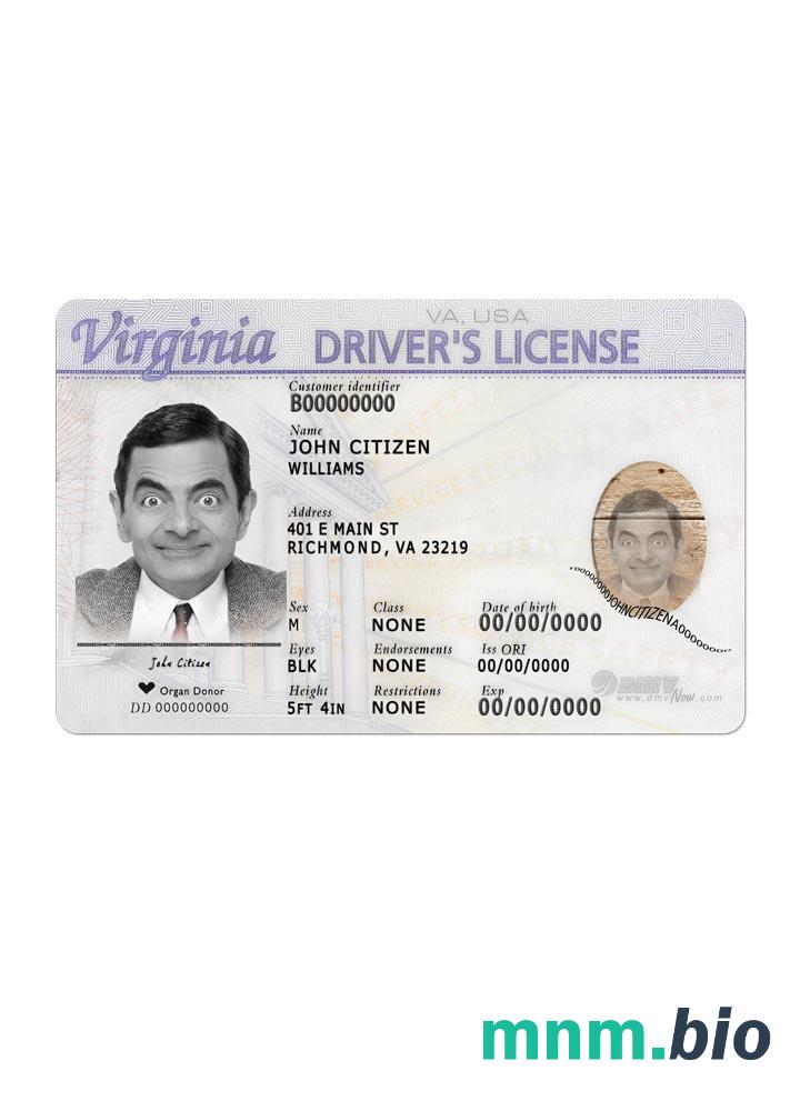 Virginia driving front